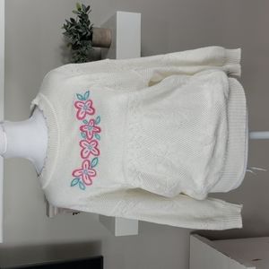 Vintage Bay Point Threads Floral Sweater